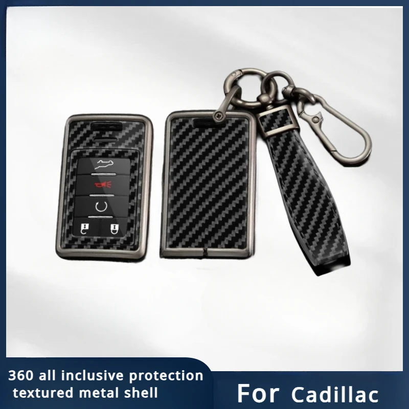 

Zinc Alloy Car Key Cover Case For Cadillac CTS ATS XTS SLS SRX XLS DTS STS Seville Escalade Chevrolet C7 Corvette Accessories