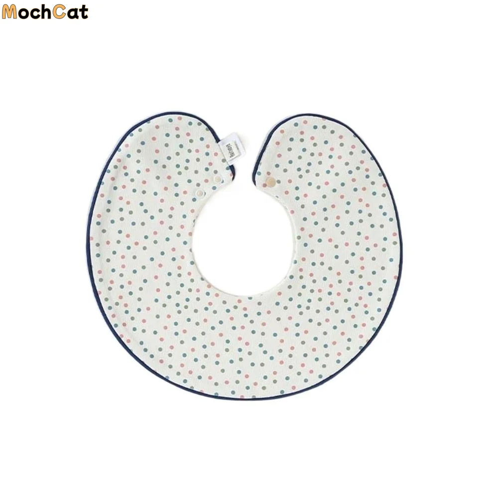 

Feeding Supplies Baby 360-degree Bib Flower Printed Soft Cotton Infants Saliva Towel Plaid Anti Fouling Baby Drool Towel Outdoor