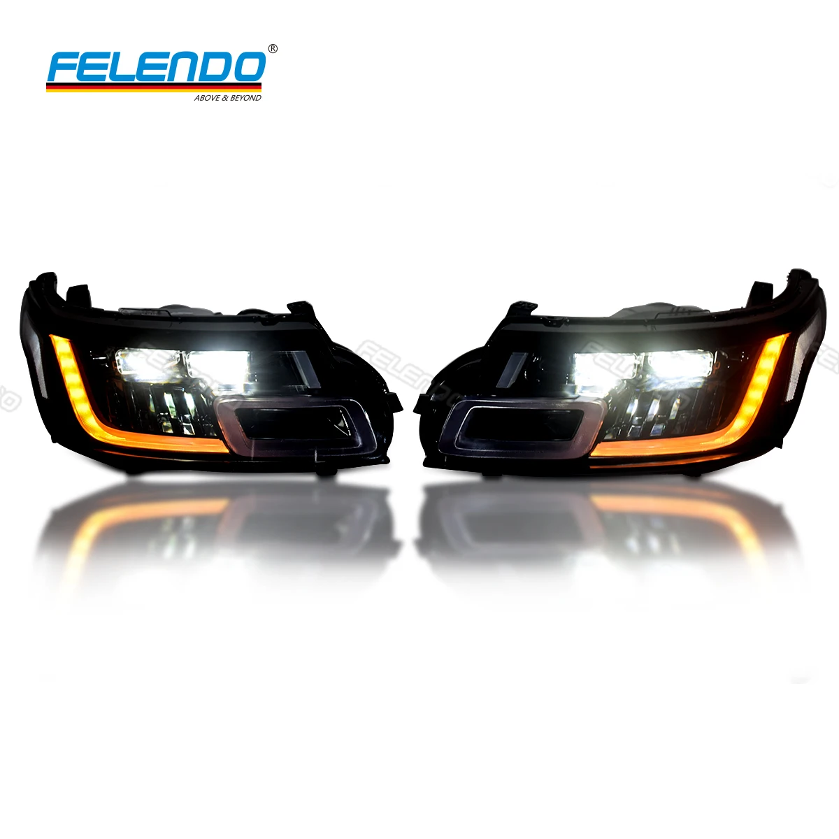 New Product 2018-2022 Upgrade Front Light Range A Rover Sport L494 2014-2017 Retrofit 2LED Retrofit Plug &Play Headlight