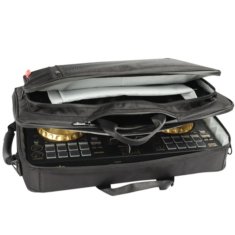 

DJ Audio Equipment Carry Case, Hard Protector Bag, Double Decker DJ Backpack, Waterproof Storage Organizer, Travel Gear Bag