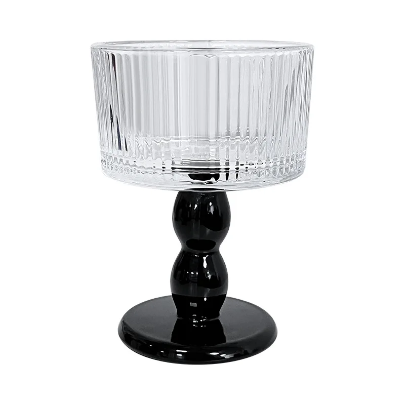 Frenchretroins tall glass small dessert bowl ice cream cup pudding yogurt cup ice cream ice cream cup