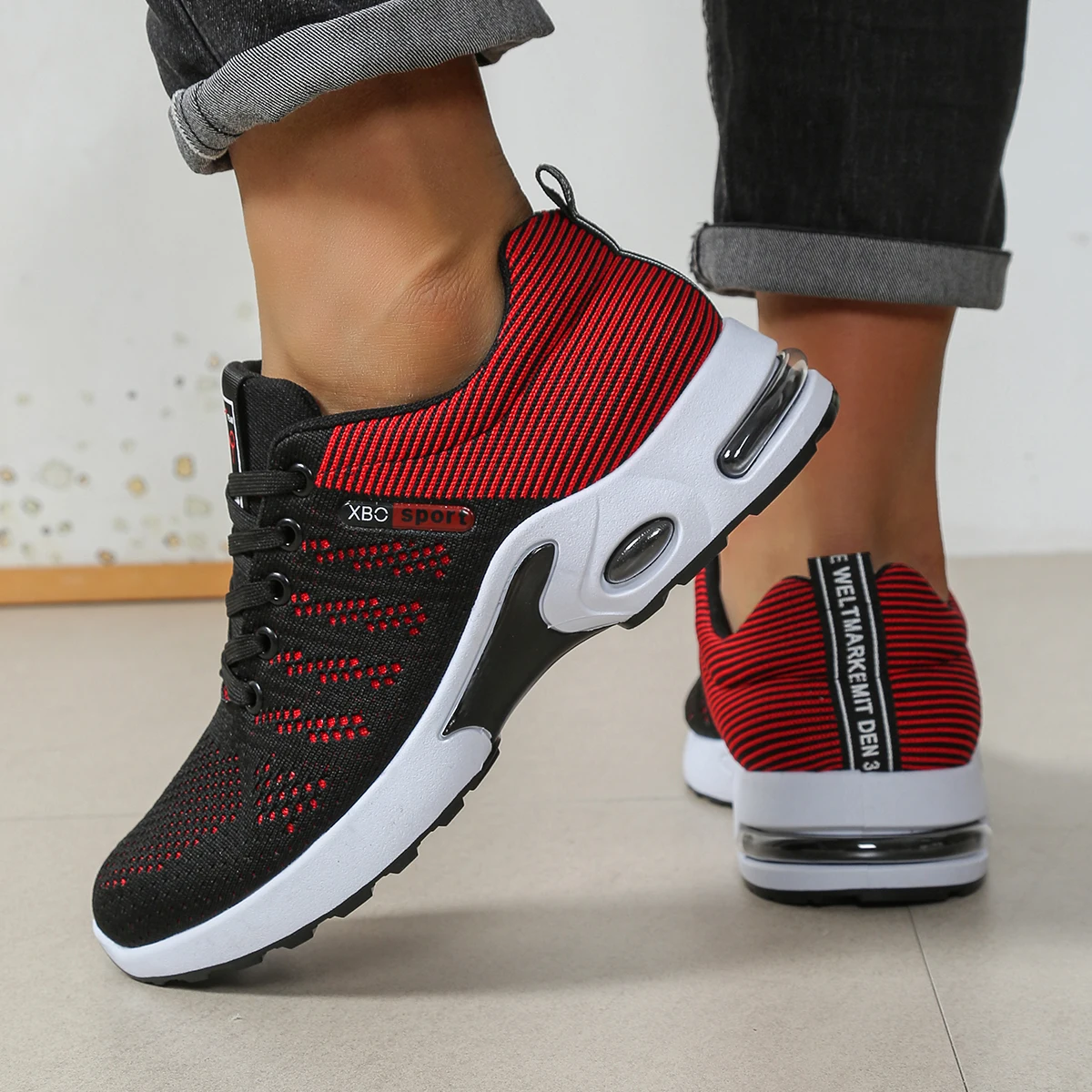 Men's shoes Fashion Super Breathable Lace-Up Running Shoes - Non-slip, durable and pillow comfort - Men's Fashion Sneakers
