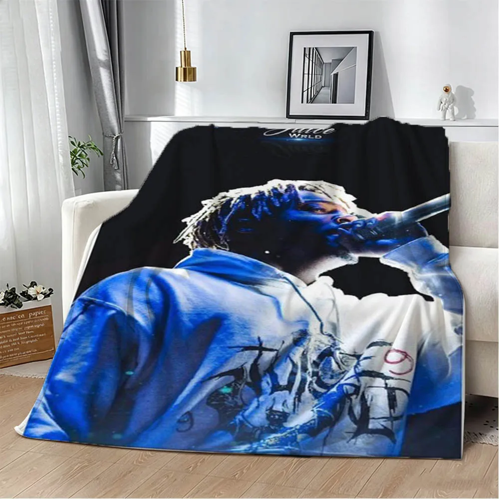 Rapper J-Juice Wrld Legends Never Die 3D Flannel Blanket Soft Throw Blanket Art For Home Decor Bedroom Bed Sofa Picnic Fans Gift