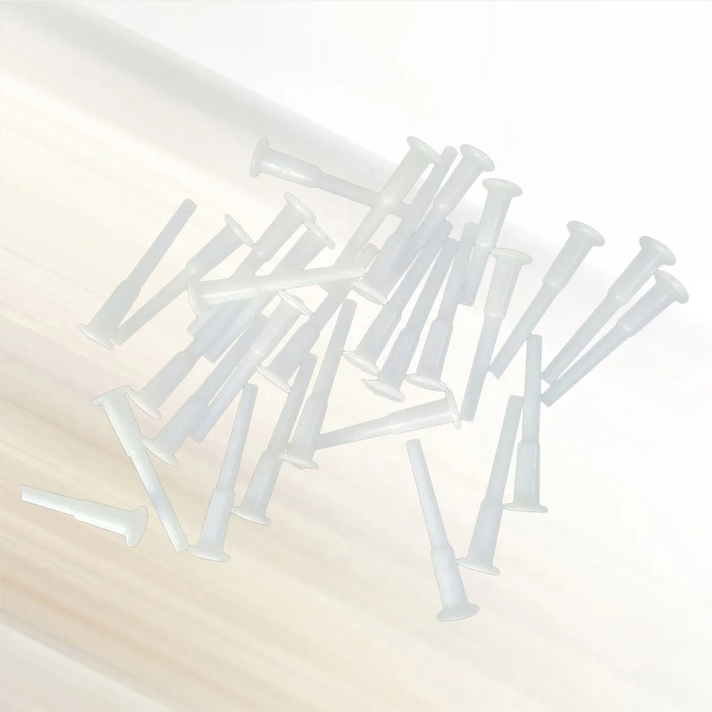 50PCS Yoga Ball Air Plug Exercise Ball Jump Ball Air Stopper Plug Pin (White) Air Plug Pin