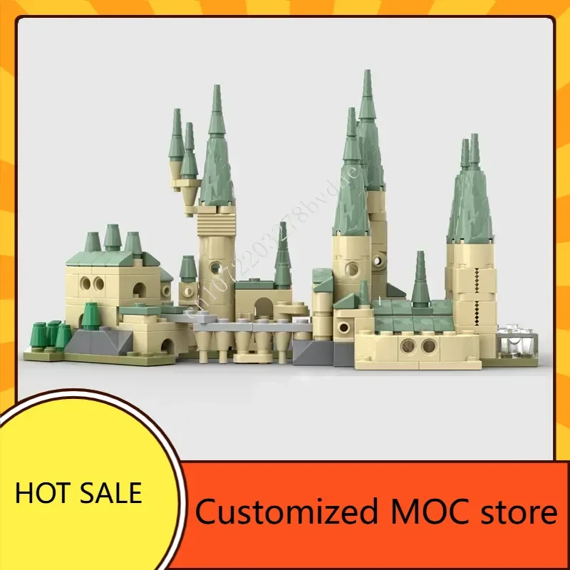 

321 шт. MOC средневековый замок на заказ головоломка DIYA сборочный набор «Школа колдовства и волшебства» для детей праздничный подарок для детей в возрасте