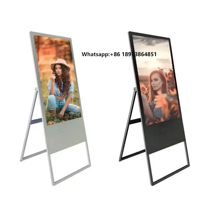 

LCD Dynamic Floor Stand Touch Mobile LED Advertising Display Screen