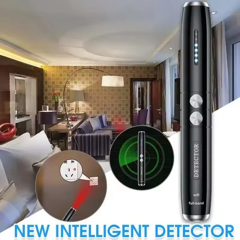 Portátil sem fio wifi câmera detector de insetos anti espião gadgets wiretap escondido pinhole cam/gsm/gps localizador microfone bloqueador laser
