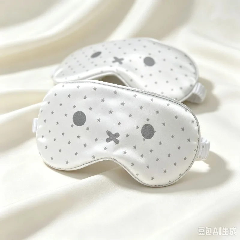 New Miffy Rabbit Wave Point Eye Mask Cute Ins High Beauty Comfortable Breathable Sunshade Eye MaskEssential forNappingand Travel