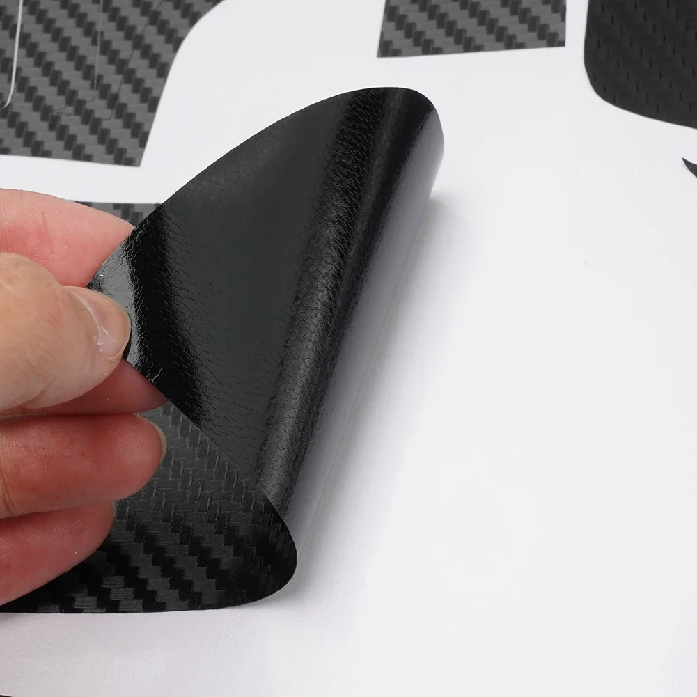Trim Car Stickers 3D Carbon Fiber Accessories Black Carbon Fiber Cover Decoration For Left-handed Driving Interior