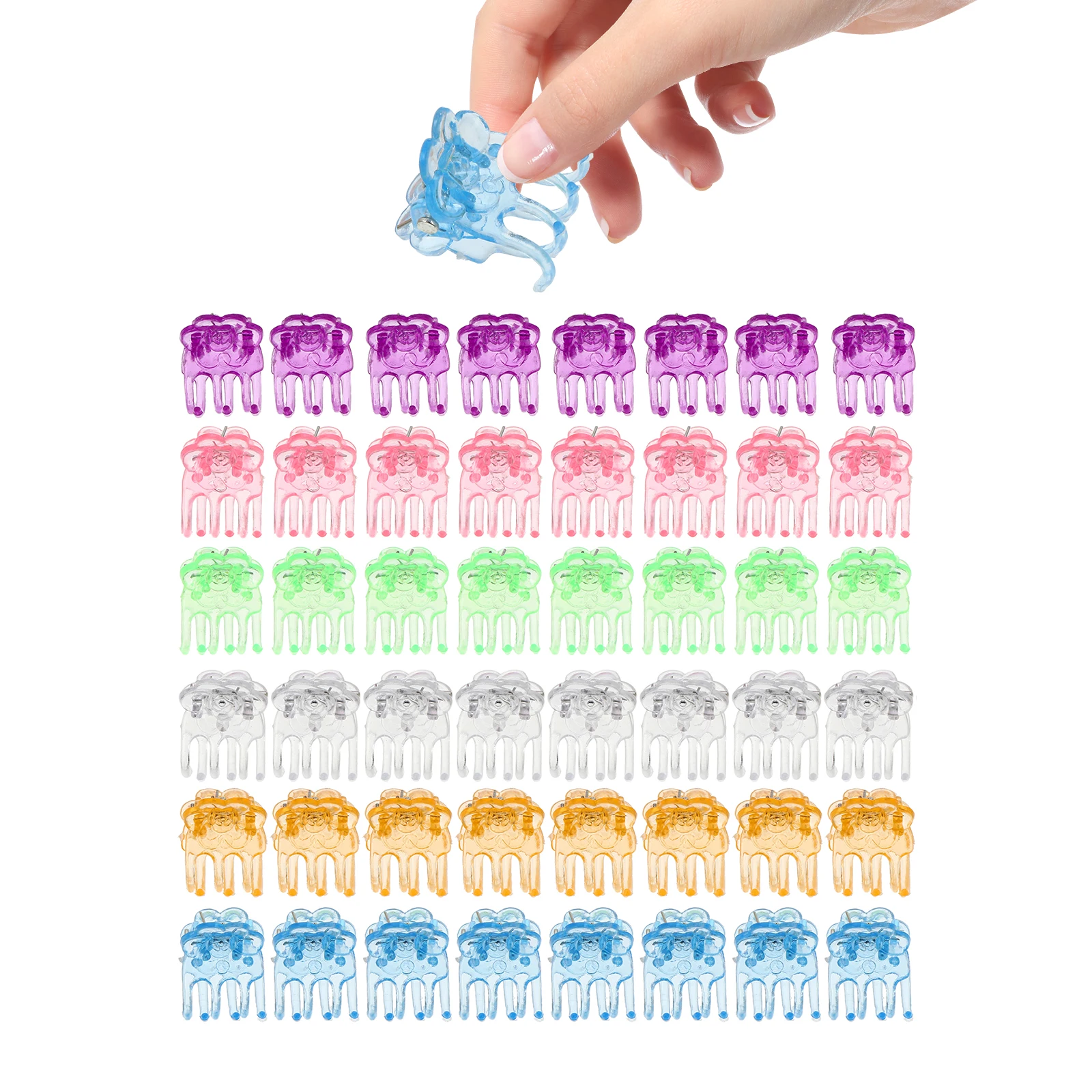 

60Pcs Phalaenopsis Support Clip Small Vine Supporting Clips Garden Plants Fixed Clamps for Windy Rainy Days Use