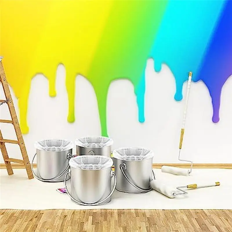 Happy New- 15 Pieces 5 Gallon Paint Filter Strainer Bags Paint Strainer For 5 Gallon Buckets