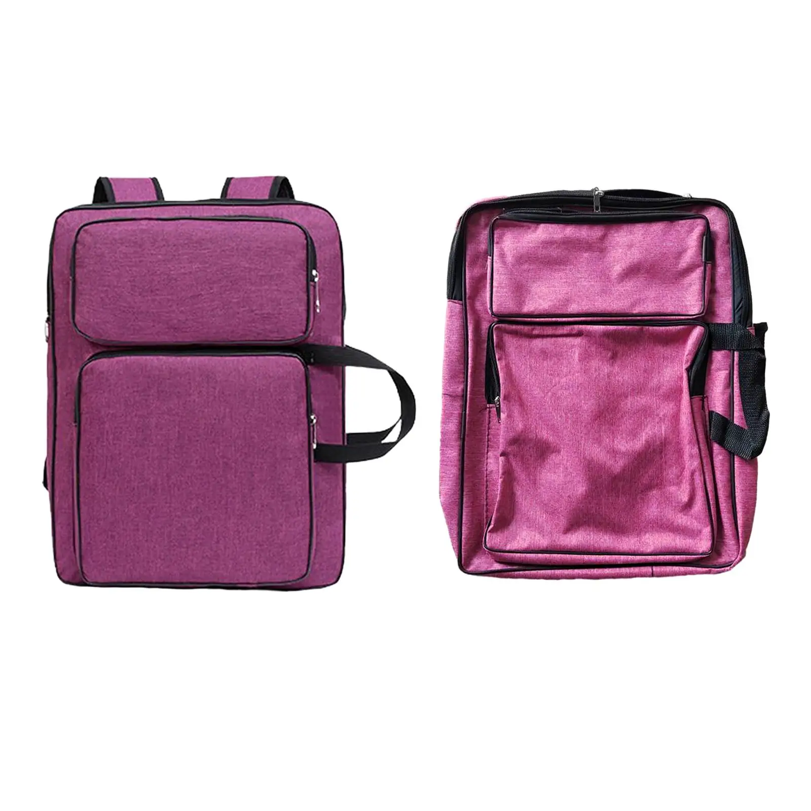 A3 Art Portfolio Case Water Resistant Carrying Art Bag for Drawing for Painting Projects Paint Brushes Crafts Cleaning Pot