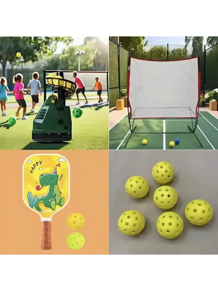 Custom Portable Pickleball Machine Set with Paddle Net Balls Children Outdoor Training