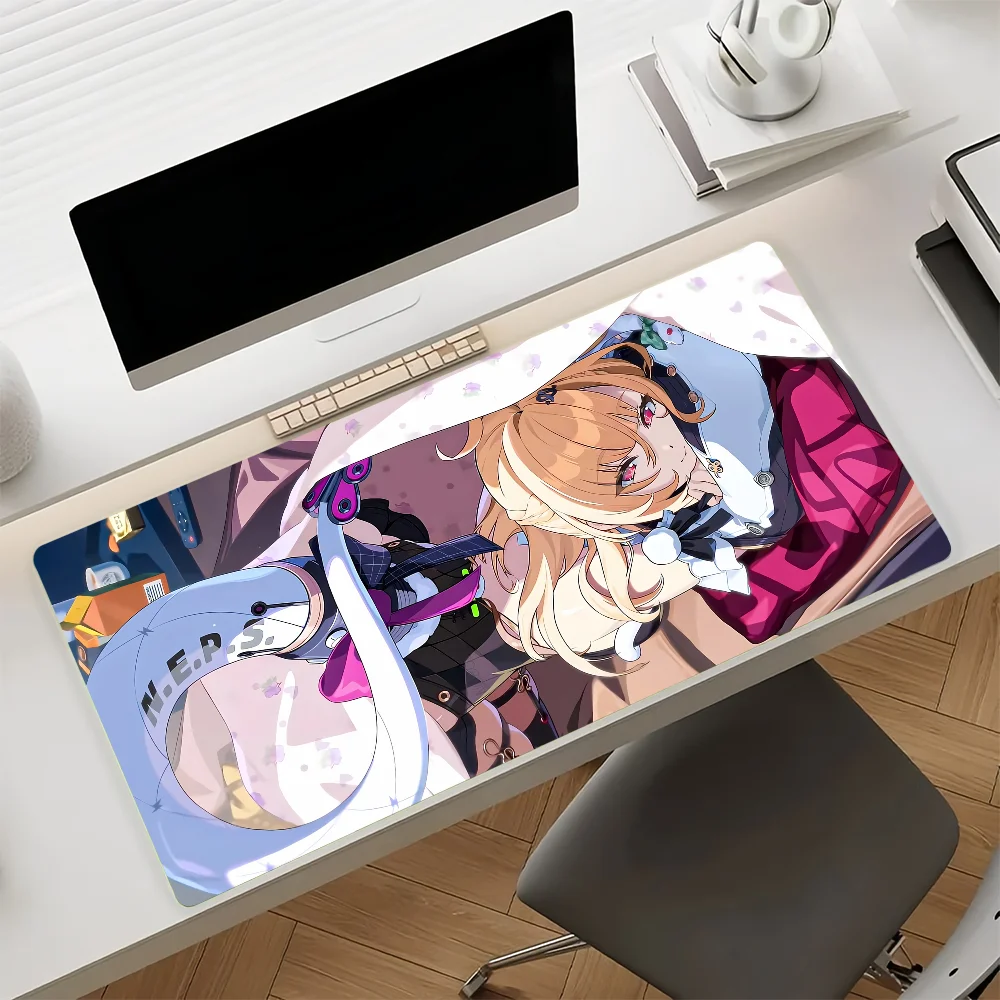 Game Zenless Zone Zero Cissia Mouse Pad Anti Slip Rubber Edge Locked Thickened Laptop Gaming Desk Mat