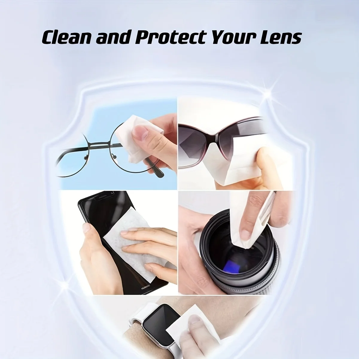 100 قطعة مناديل النظارات المضادة للضباب - مثالية للحالات الرطبة، رؤية واضحة مضمونة #5