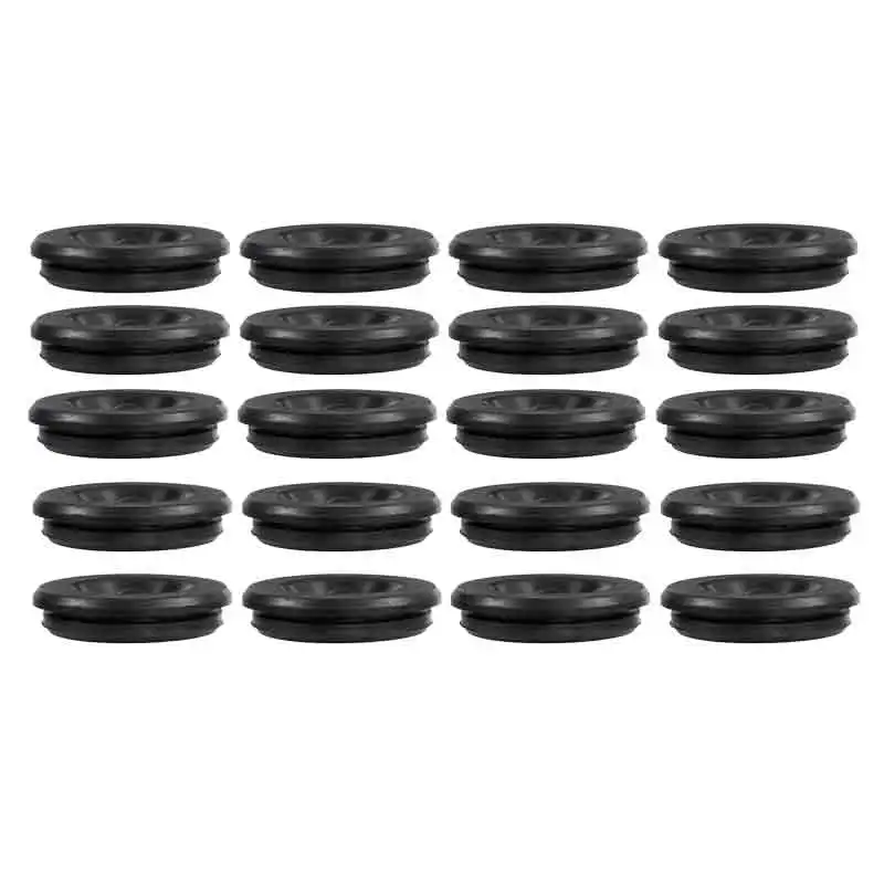 85-1 085-001-00 20Pcs Black Rubber Grease Plug Hub Bearing Dust Cap fit for Dexter EZ Lube Trailer Camper RV Axle RP-100 DC-RP