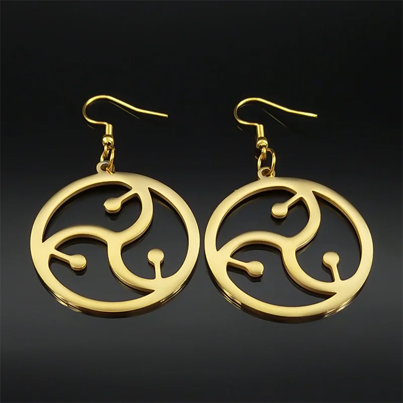 الهيب هوب Bdsm رمز الفولاذ المقاوم للصدأ أقراط للنساء الرجال الذهب اللون خمسون ظلال من رمادي شعار القرط مجوهرات الحفلات هدية