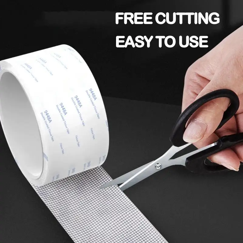 Strong Adhesive Window Screen Repair Tape 2 Meters Per Roll Weather Resistant Fix Net Holes for Porch Screen Door