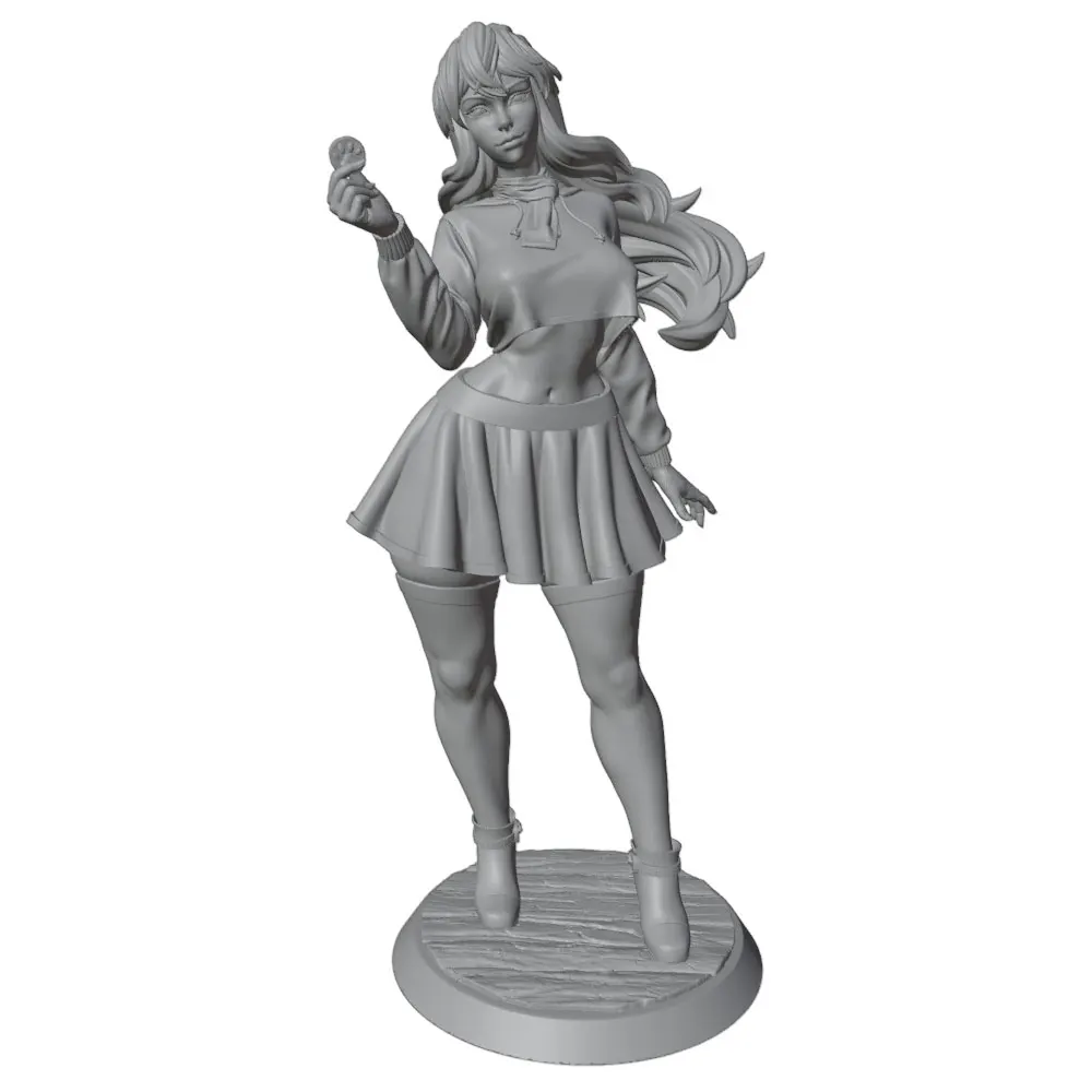 75/100/120/150mm Sexy Girl Resin Model Kits GK Miniature 3D Printed Gray Model Figurine DIY Doll Model Unassembled And Unpainted