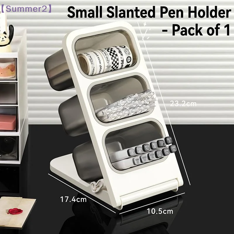 Cartoon Desktop Pen Marker Storage Rack With Large Capacity And Multi Layer Design For Student Study Desk Art Creation〔Sum2〕