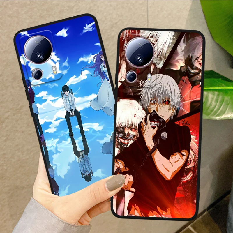 Anime Tokyo Ghoul Cute Cover For Xiaomi Mi 14 13 12X 12 11 11T 11i 10T 10 Pro Lite Ultra 5G Black Phone Case