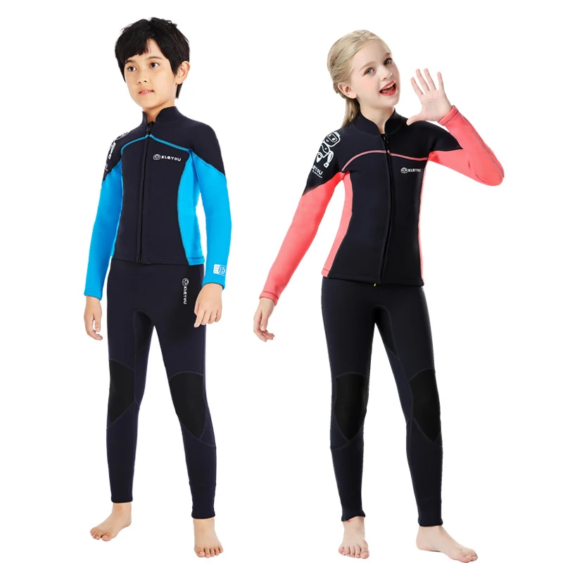 Winter Children Wetsuit 2.5MM Neoprene Full Body Diving Suit Boys And Girls Surfing Snorkeling Kids Deepwater Thermal Swimsuit