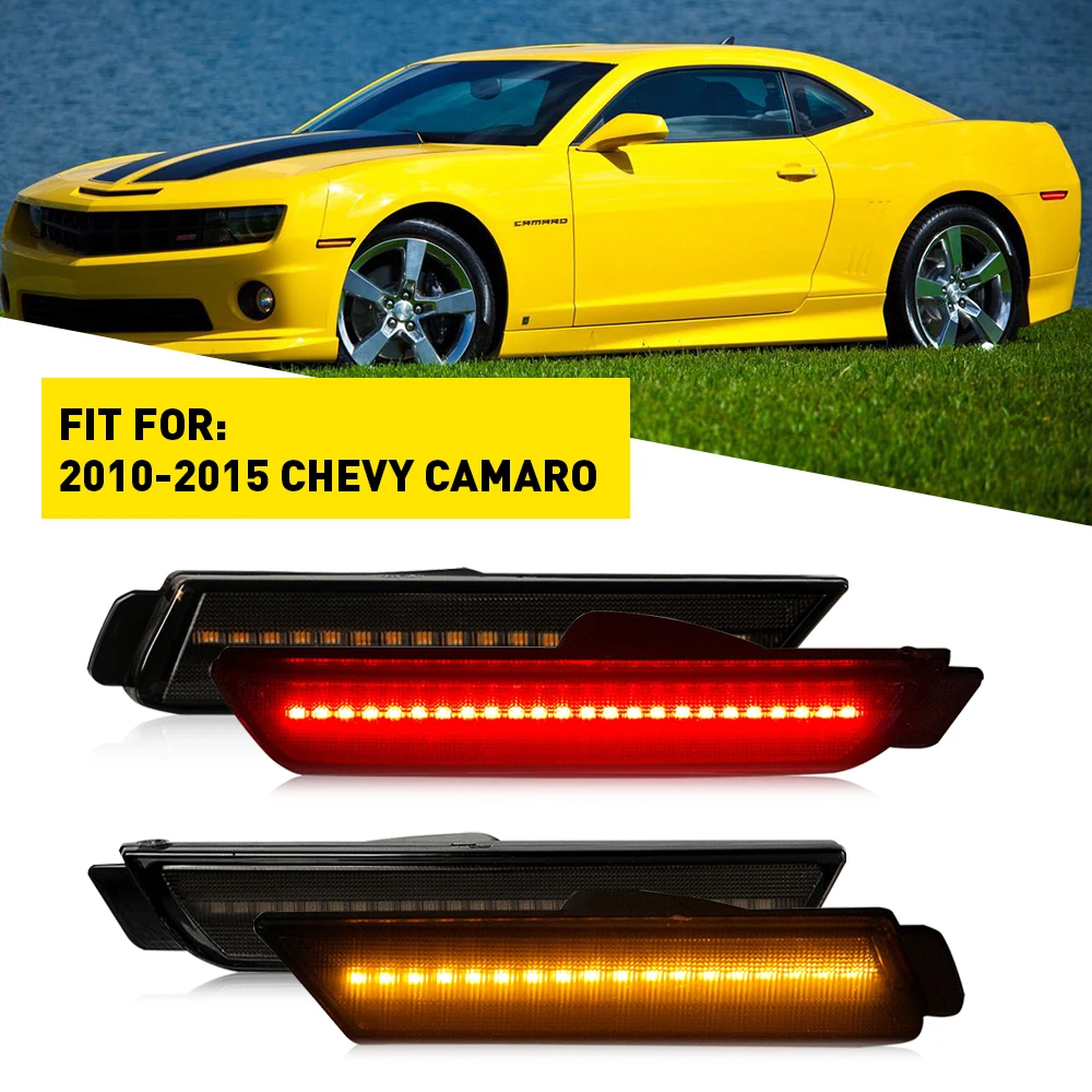 

Front Rear LED Side Marker Light for Chevy Chevrolet Camaro 2015 2014 2013 2012 2011 2010 Turn Signal Lamp
