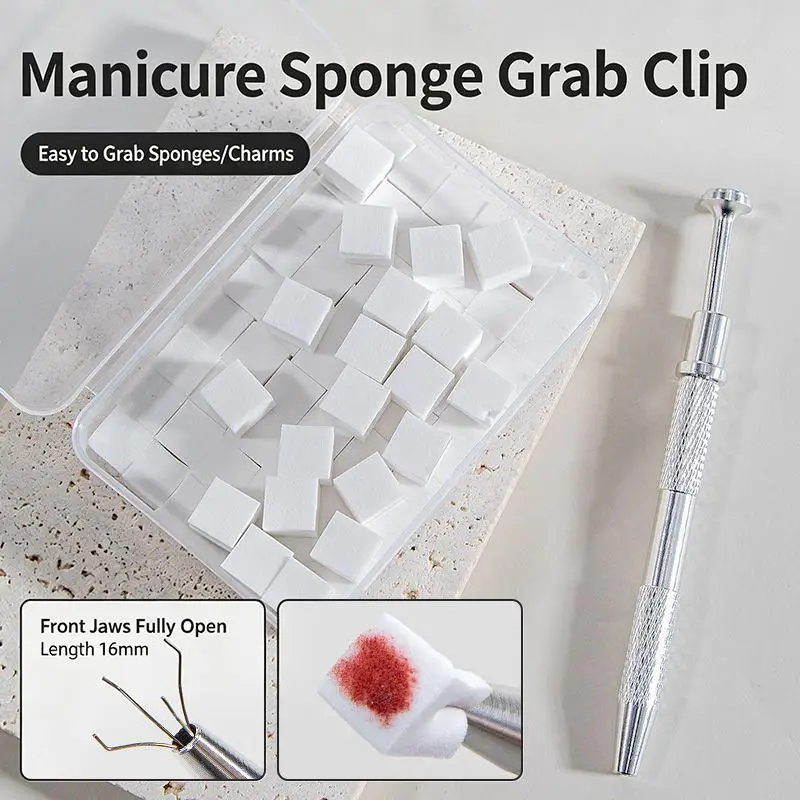 50/100Pcs Nail Art Gradient Sponge Pen Set With Replaceable Sponge Heads And Non Slip Metal Handle Perfect For Home DIY