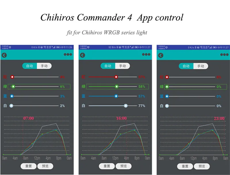 Chihiros Commander 1 컨트롤러 블루투스 에디션, 수족관 어항용 LED 조명, 모든 Chihiros 시리즈에 적합