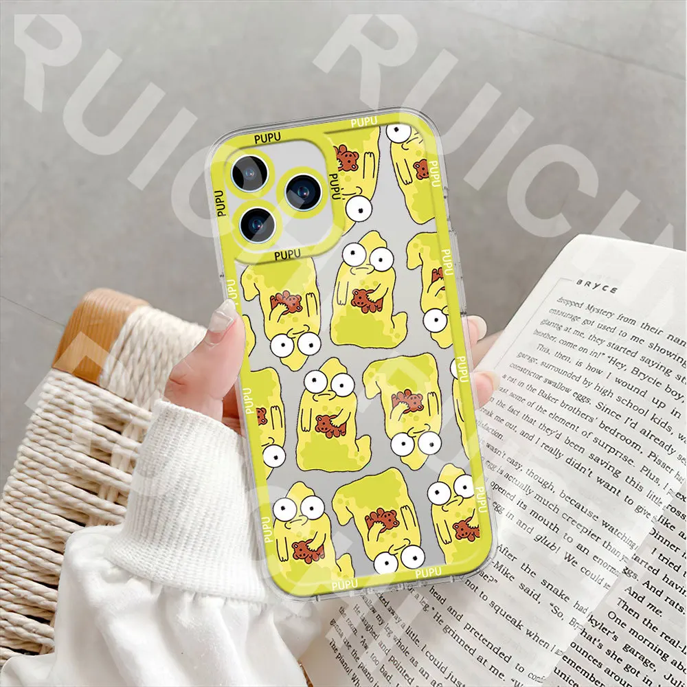 Solar Opposites pupa Phone Case for Samsung S24 S23 S22 S21 A55 A54 A35 FE PLUS ULTRA Transparent Bezel Shell