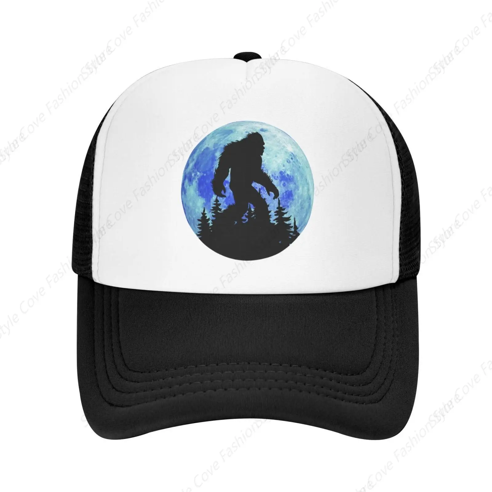 

Moon Bigfoot Trucker Hat Fashion Baseball Hat Breathable Adult Outdoor Mesh Hat Travelling Sun Protection Casquette Unisex Hat