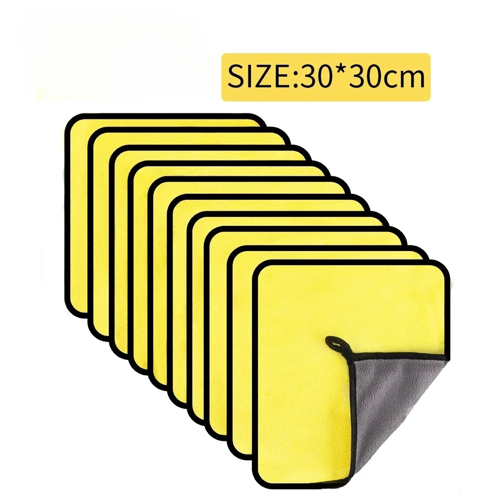 Car Wash Microfiber Towel 30*30CM / 30*60cm Car Cleaning Drying Cloth  Care Cloth Car Wash Towel  Kitchen Towel