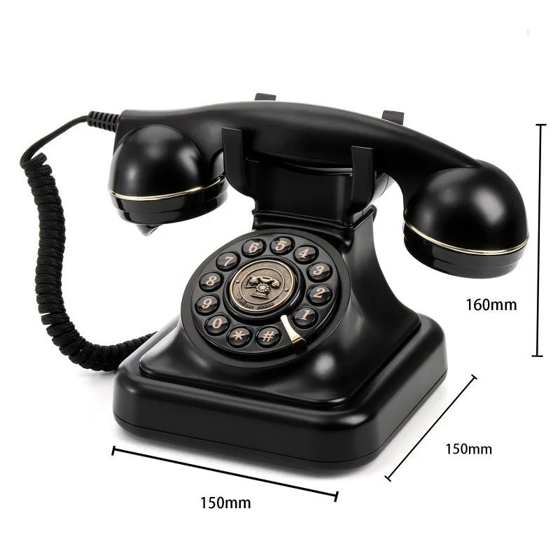 Vintage Oval for Audio Guest Book for Weddings Corded Telephone with Recording Feature for Wedding Party Photo Booths