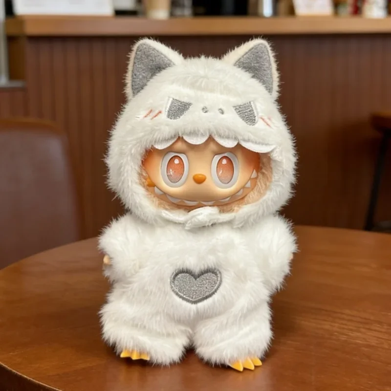 لطيف السنة الجديدة شجرة مجموعة ل V1 V3 Labubu أفخم الملابس لطيف النحل بذلة أفخم دعوى ل 17 سنتيمتر Labubu دمى اكسسوارات