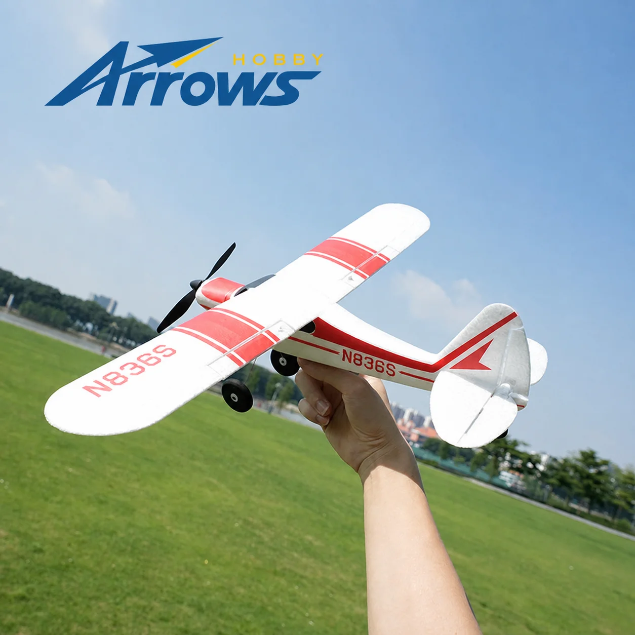 Blue Arrow 500mm PA-18 Entry Fixed Wing Model 6 Channel Electric Remote Control Small Aircraft Model RC Airplanes Toy