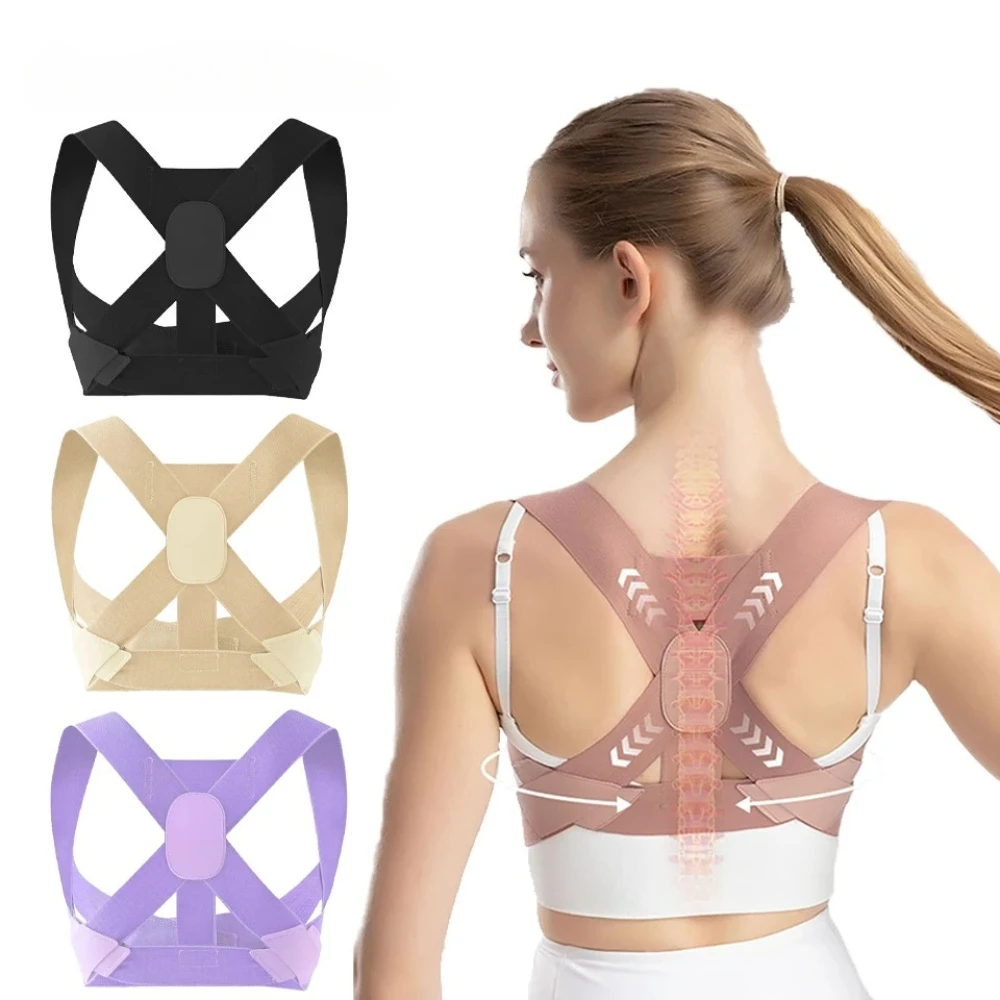 Adult Hunchback Corrector Invisible Back Straightening Stretching Straight Back Open Shoulder Lumbar Correction Belt Men Women