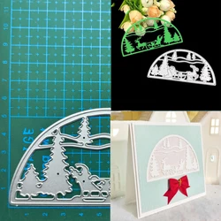 Christmas Tree Deer Craft metal cutting dies cut die mold Frame Scrapbook paper craft knife mould blade punch stencils dies