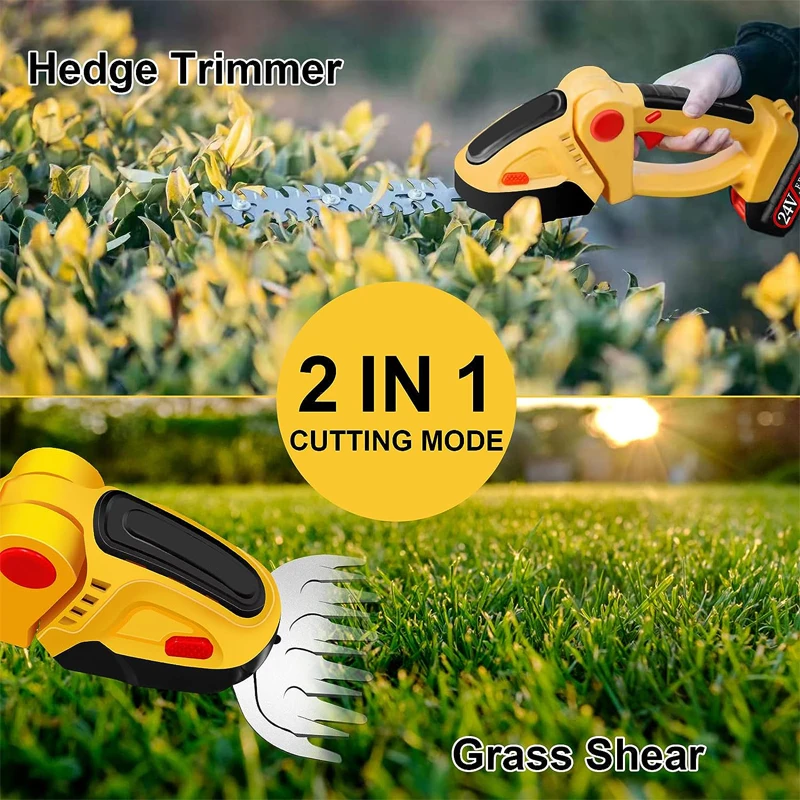 2 IN 1 Cordless Electric Hedge Trimmer Lawn Mower Household Shrub Weeding Pruning Mower Garden Tools for Makita 18V Battery