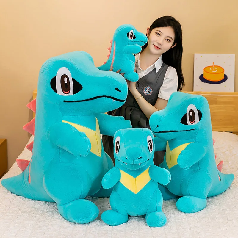 Juguete de peluche gigante de dinosaurio y cocodrilo para bebé, muñeco dino suave y tierno para niños, almohada para dormir, regalo de cumpleaños y Navidad para niños