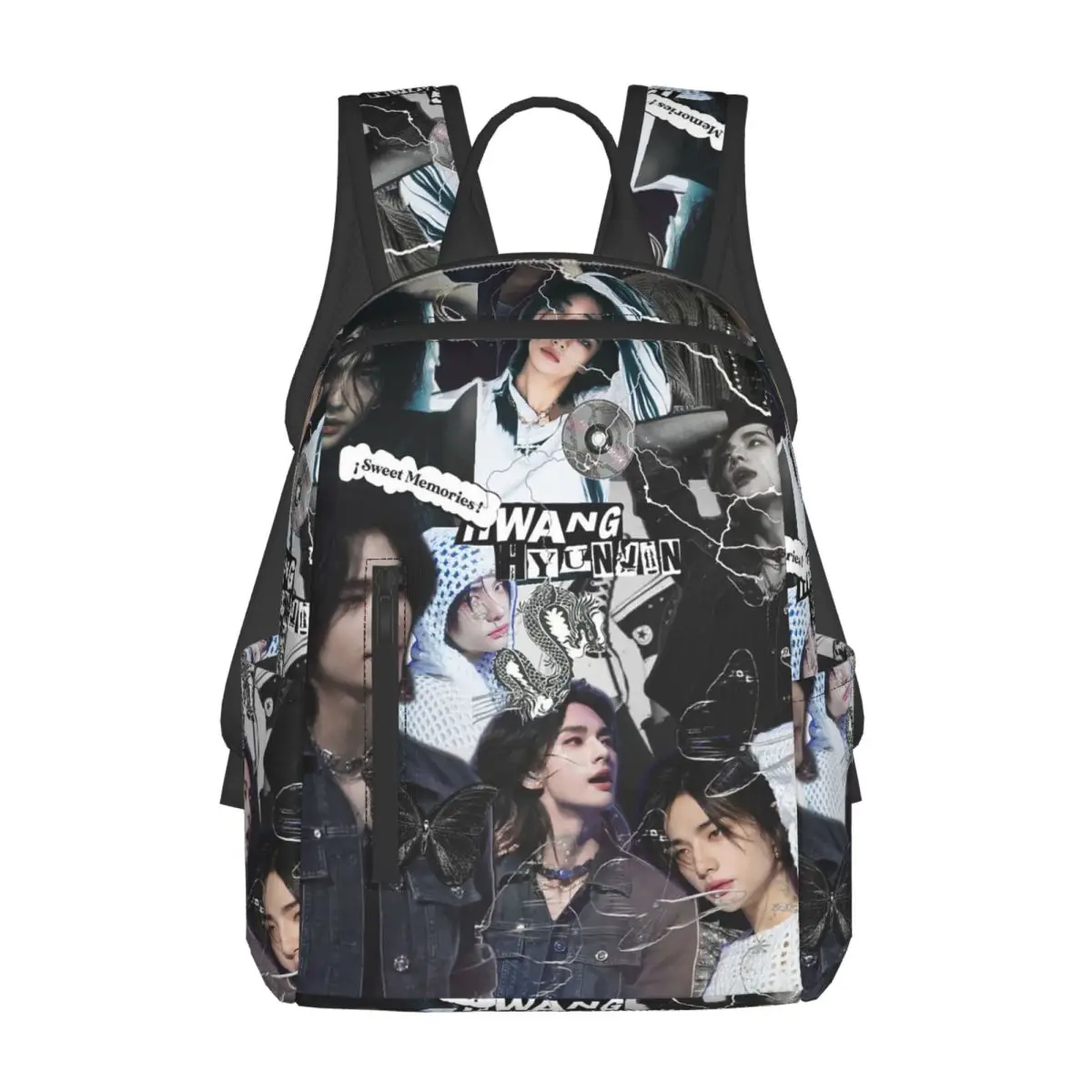 

HyunJin Korean Kpop Singer Backpack Large Capacity Children BookBag School Bag Shoulder Bags for Men Women