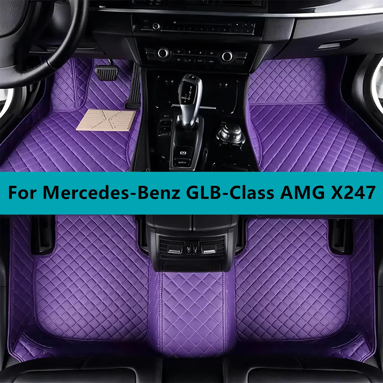 

Leather Car Floor Mats For Mercedes-Benz GLB-Class AMG X247 2022 2023 2024 2025 2026 All Weather Waterproof Car Floor Mats