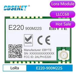 868Mhz 915Mhz Llcc68 Lora Draadloze Module 22dbm 6Km Lange Afstand E220-900M22S Cesenet Rf Ontvanger Zender Pa + Lna Ipex Antenne