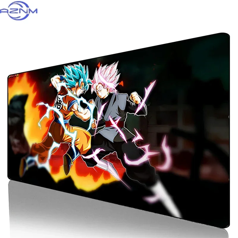 Vibrant Purple Backdrop Anime Group Characters Print Mouse Pad, Rubber Non Slip Backing, Smooth Surface Gaming Desk Mat for PC G