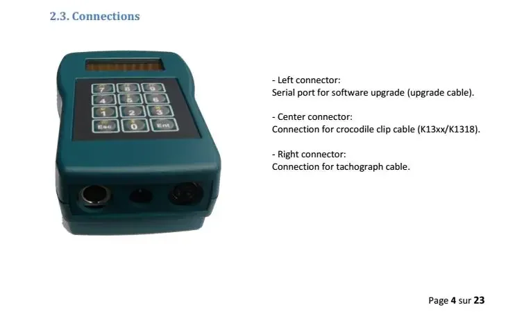 For CD400 digital Tachograph truck tacho Tool KIT programming KIT Tacho Programme