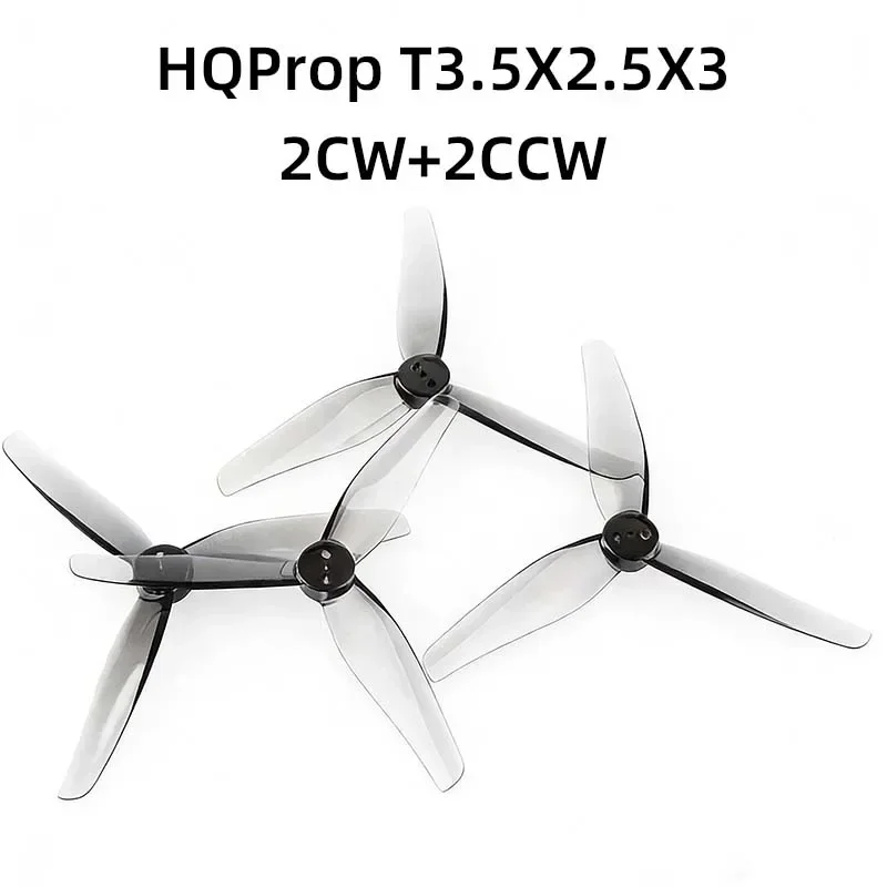 HQProp T3.5x2.5x3 3525 Flower Propeller 3-Blade PC Blades Fit Wingfly IH3 Master 3X Mini FPV Drone Replacement Parts