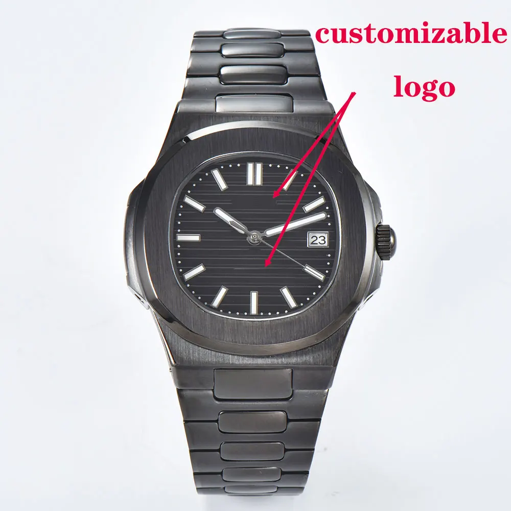 43MM 高級カスタム腕時計 NH35 自動巻き機械式ムーブメント サファイアガラス ステンレススチールストラップ ビジネスウォッチ