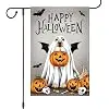 Happy Halloween Garden Flag Fall Yard Flag Pet Themed Halloween Outdoor Decor llz
