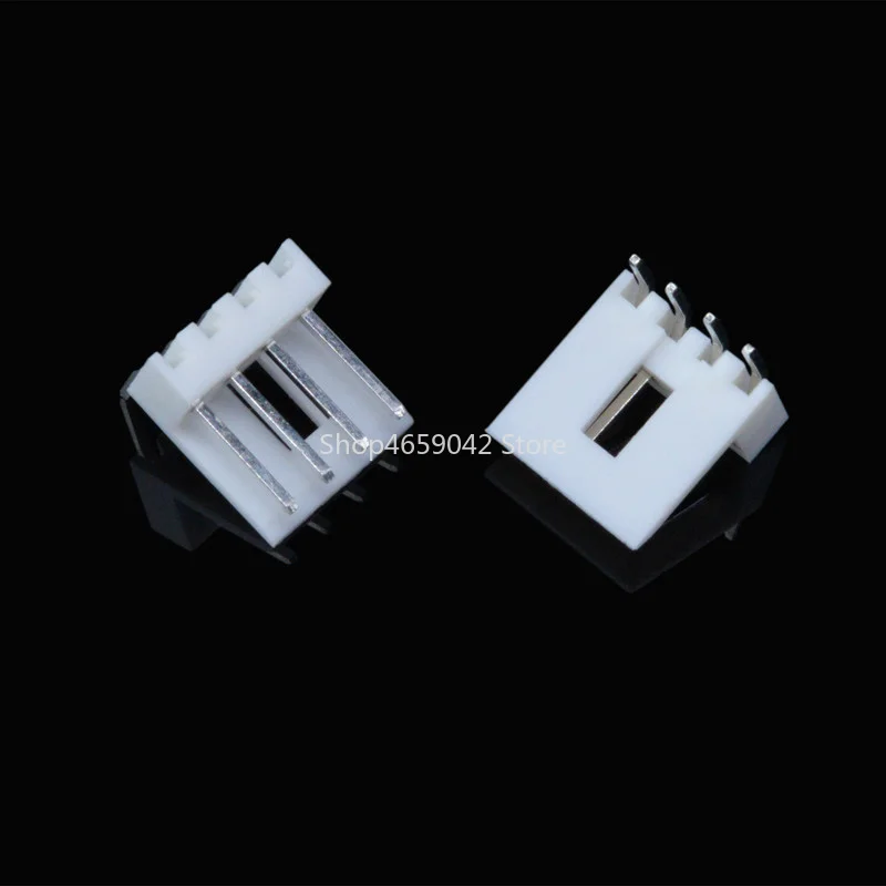 Mini conector 4P de 5 piezas, Conector de fuente de alimentación flexible, 2,54mm de paso, terminales de carcasa de enchufe de ángulo recto/recto