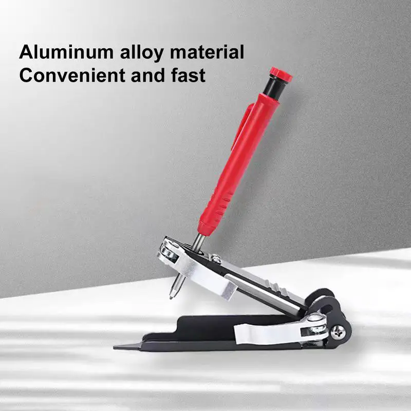 Construction Pencil Scribe Tool Multi-function Scribing ToolConstruction PencilAluminum Alloy Scribe Tool With Deep Hole Pencil