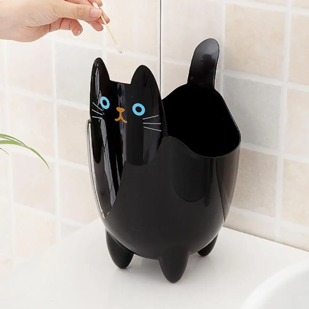 Desktop Trash Can Without Cover Cat Shape Garbage Storage Living Room Trash Storage Bucket Household Supplies